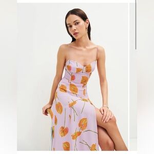 Reformation Juliette Dress in Luciana Pink Floral size: 6